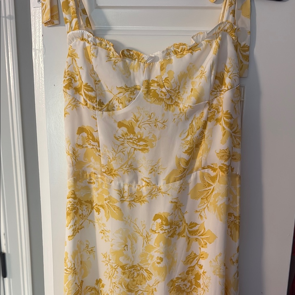 Floral Yellow Dress